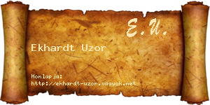 Ekhardt Uzor névjegykártya